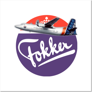 Fokker 50 prototype Posters and Art